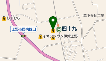 マックスバリュ上野店の地図画像
