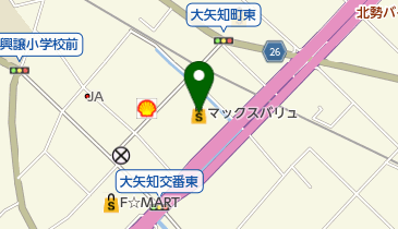 マックスバリュ大矢知店の地図画像