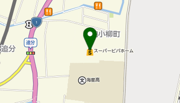 スーパービバホーム四日市泊店の地図画像