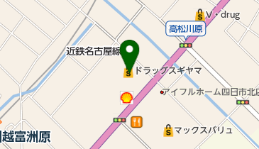 ドラッグスギヤマ川越店の地図画像