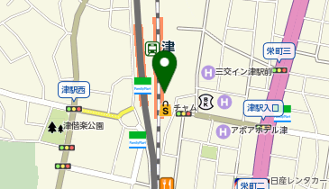 マツモトキヨシ津駅ビルチャム店の地図画像