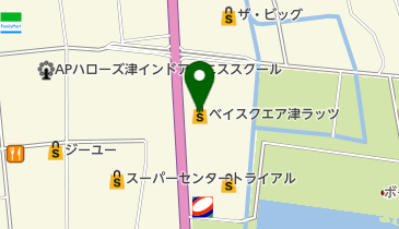 ベイスクエア津ラッツの地図画像