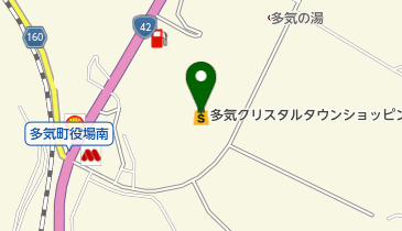 多気クリスタルタウンショッピングセンターの地図画像