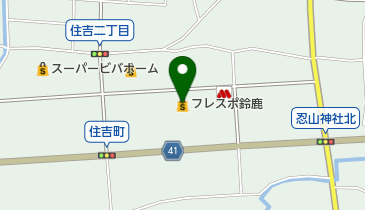 フレスポ鈴鹿の地図画像