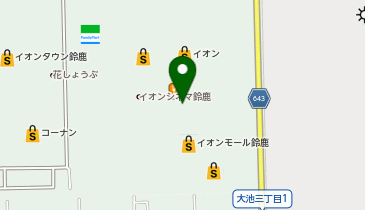 タカキューイオンモール鈴鹿店の地図画像