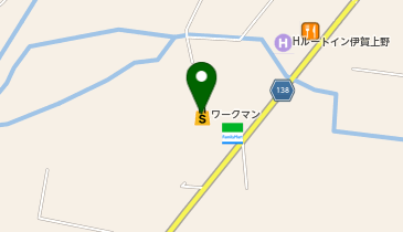 ワークマンプラス伊賀上野店の地図画像