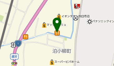ジョーシン四日市泊イオンタウン店の地図画像