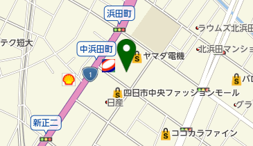 ニトリ四日市店の地図画像