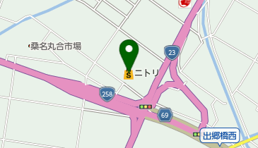 ニトリ桑名店の地図画像