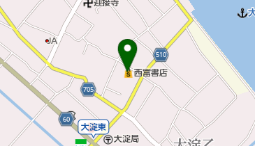 西富書店の地図画像