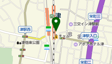 別所書店津駅店の地図画像