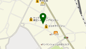 ダイソーマックスバリュ津北店の地図画像