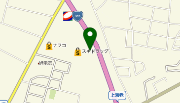 ダイソーファムタウン四日市上海老店の地図画像