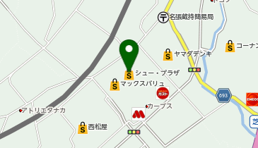 シュー・プラザマックスバリュ名張店の地図画像