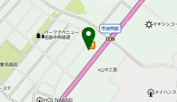 auショップ名張の地図画像