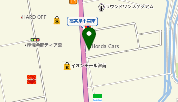 Honda Cars三重津高茶屋店の地図画像