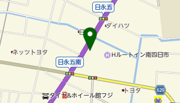 Honda Cars三重北四日市日永南店の地図画像