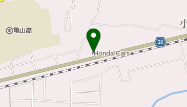 Honda Cars三重中亀山店の地図画像