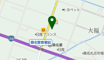 トヨタカローラ三重桑名店の地図画像