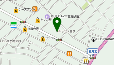 ネッツトヨタ三重名張店の地図画像