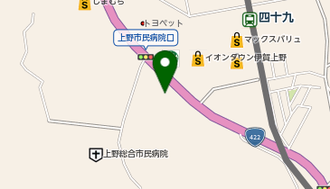 ネッツトヨタ三重上野店の地図画像