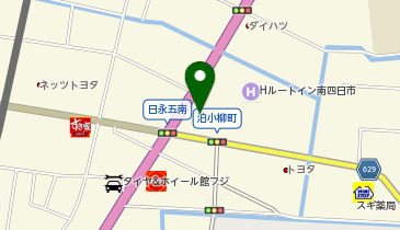 三重日産四日市日永店の地図画像