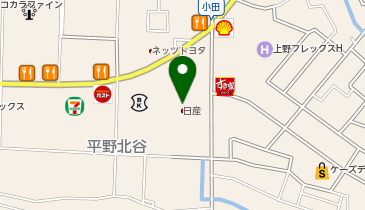 三重日産上野城北店の地図画像