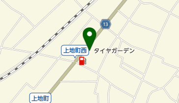 タイヤガーデン川本上地店の地図画像