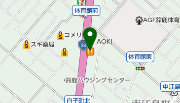 ザめしや鈴鹿白子店の地図画像