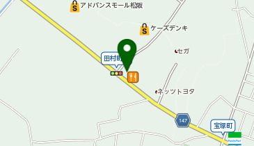 道とん堀まつさか店の地図画像