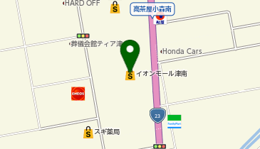 牛角焼肉食堂イオンモール津南店の地図画像