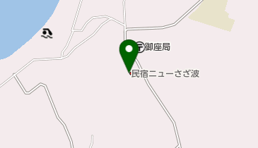 民宿ニューさざ波の地図画像