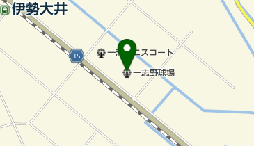 津市一志野球場の地図画像