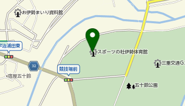 三重交通Gスポーツの杜伊勢体育館の地図画像