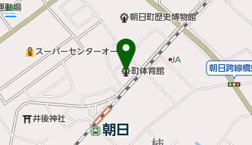 朝日町体育館の地図画像