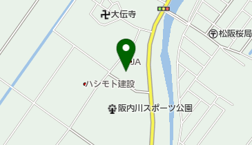 松阪市武道館の地図画像