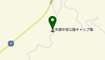 矢頭中宮公園キャンプ場の地図画像