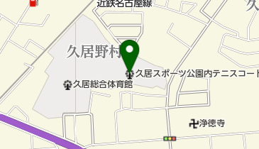 久居スポーツ公園内テニスコートの地図画像