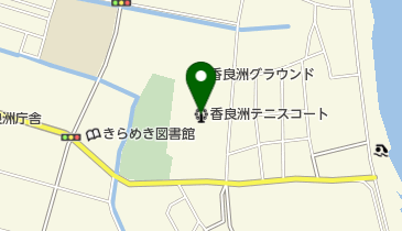 香良洲テニスコートの地図画像