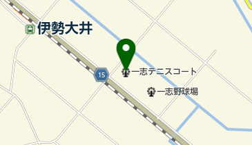 津市一志テニスコートの地図画像