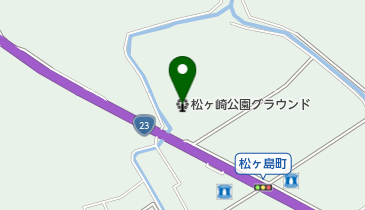 松ヶ崎公園グラウンドの地図画像