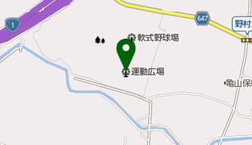 亀山市西野運動公園運動広場の地図画像