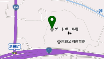 亀山市東野公園ゲートボール場の地図画像
