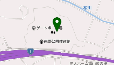 亀山市東野公園ソフトボール場の地図画像