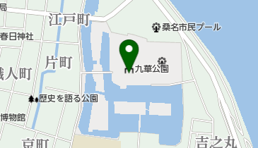 桑名市九華公園相撲場の地図画像