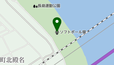 桑名市長島運動公園ソフトボール場の地図画像