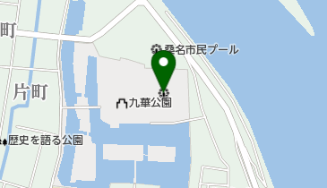 桑名市九華公園野球場の地図画像