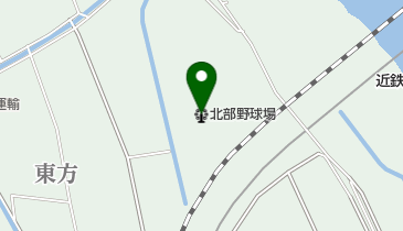 桑名市北部野球場の地図画像
