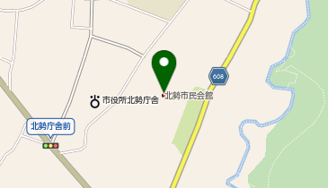 いなべ市役所文化施設北勢市民会館の地図画像