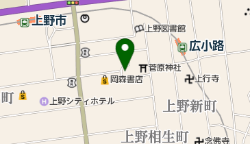 上野天神秋祭りの地図画像